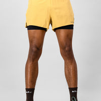 Venture Men's 2-in-1 Run Short - Amber