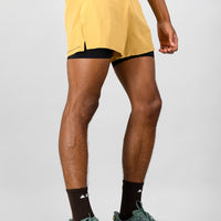 Venture Men's 2-in-1 Run Short - Amber