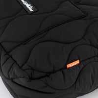 Quilted Tote Bag - Black