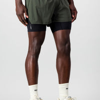 Energy 2-in- 1 Short - Forest Green