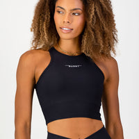 Stile Di Vita Rib Supportive Tank - Black